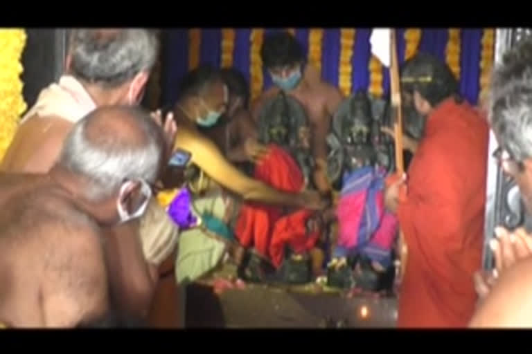 Restoration of idols of Lord Sitarama in Rudrapaka