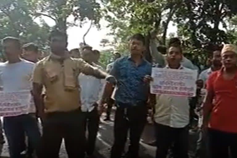 Protest against oil India limited at Tinsukia