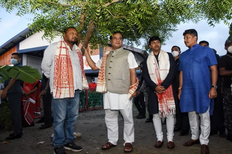 cm himanta biswa sarma visited soteea