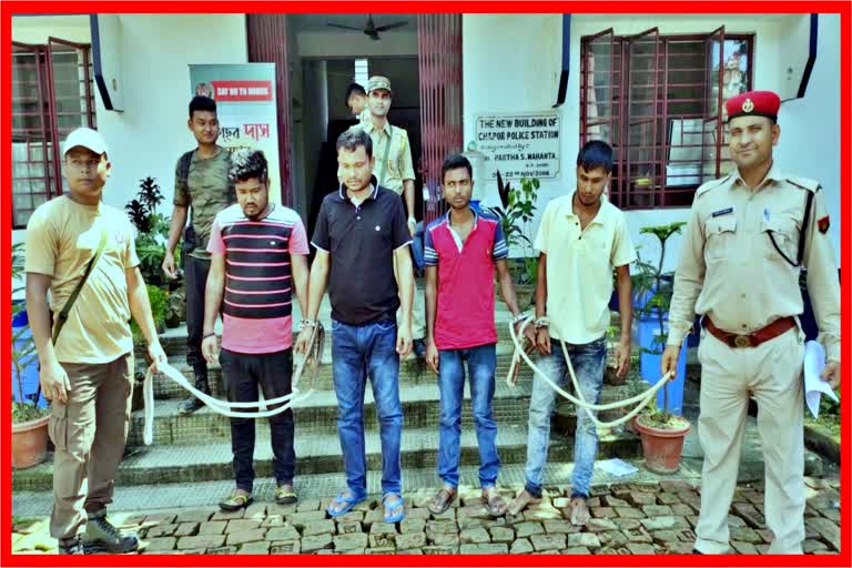 Four goat thieves arrested in sapor bilasipara