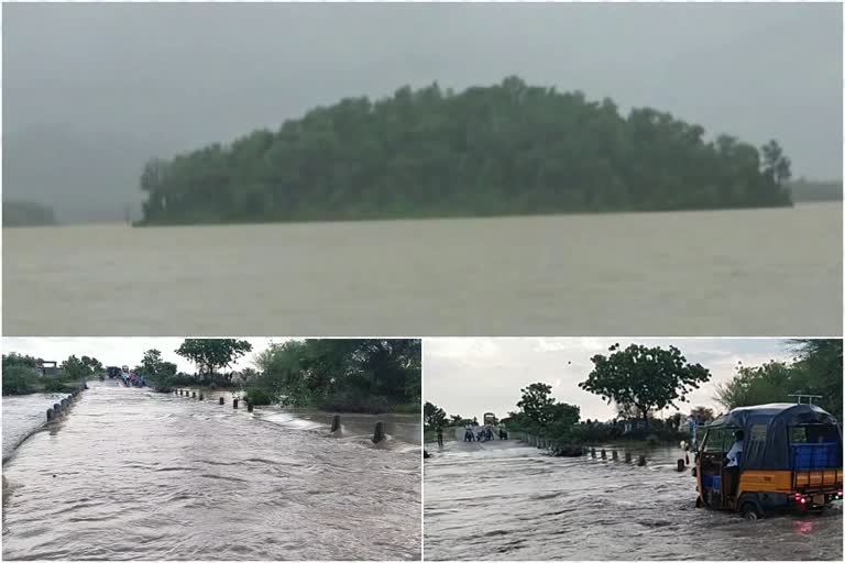 തെലങ്കാന മഴ  കനത്ത മഴ  തെലങ്കാനയിൽ വെള്ളപ്പൊക്കം  തെലങ്കാനയിൽ പ്രളയ സമം  ല പ്രദേശങ്ങളിലും പ്രളയ ഭീഷണി  telegana rain  telegana rain updates  telegana rain news  flood in telagana