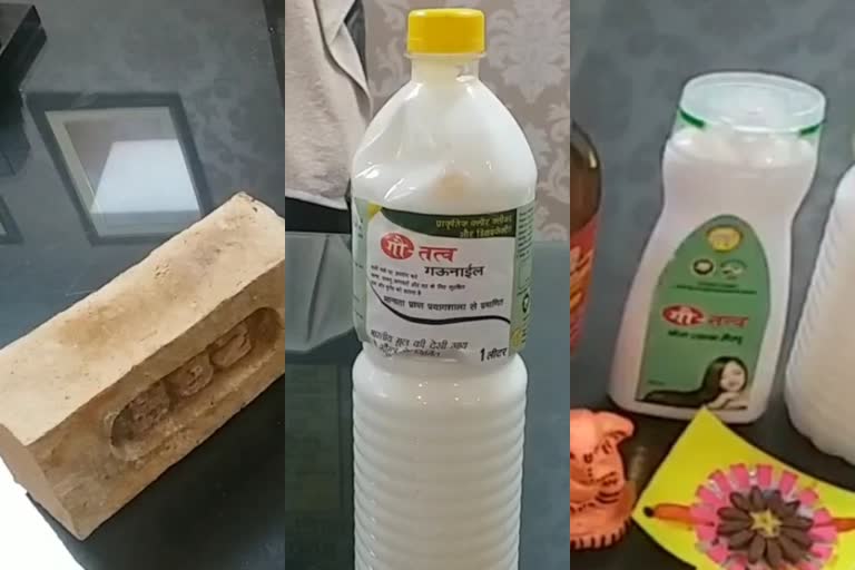 Products made from cow dung