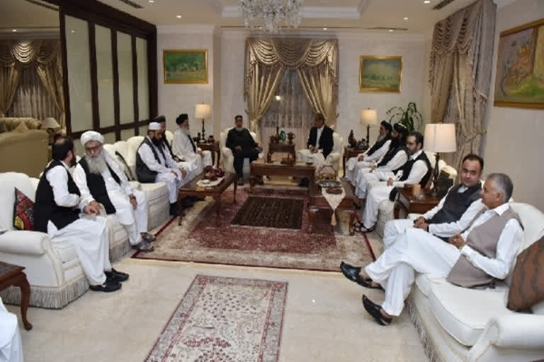 Sher Muhammad Abbas Stanekzai  pakistan official meets taliban  pakistan afghanistan ties  pakistan closes border with afghanistan  afghanistan conflict  taliban afghanistan  suhail shaheen taliban  പാകിസ്ഥാൻ  താലിബാൻ  താലിബാൻ പ്രതിനിധി സംഘം  പാകിസ്ഥാൻ എംബസി  അഫ്‌ഗാൻ  ഷെർ മുഹമ്മദ് അബ്ബാസ് സ്റ്റാനെക്‌സായി  അഫ്‌ഗാനിസ്ഥാൻ