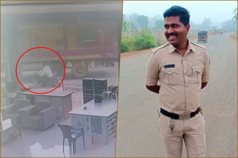 dharwad-constable-died-in-accident-cctv-video