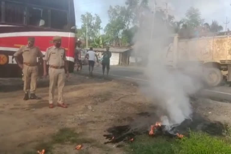 COPY OF karbi PEACE ACCORD burnt in diphu