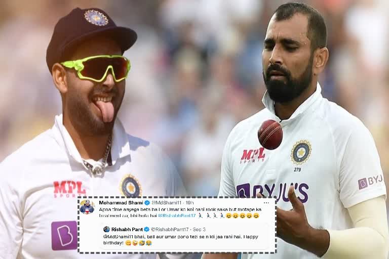 Shami brutally trolls Pant, calls him 'overweight'