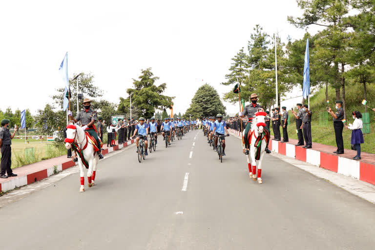 Assam Rifles cycle rally from Shillong to Delhi