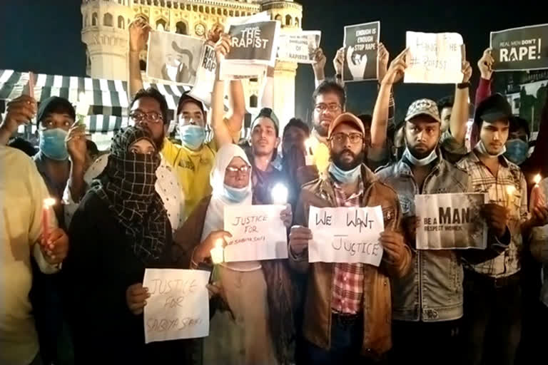 Candle march hyderabad