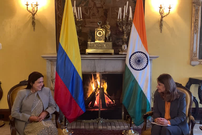 MoS MEA Meenakshi Lekhi discusses bilateral ties with Colombian foreign affairs minister