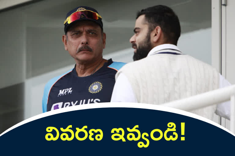 BCCI miffed at Ravi Shastri, Virat Kohli