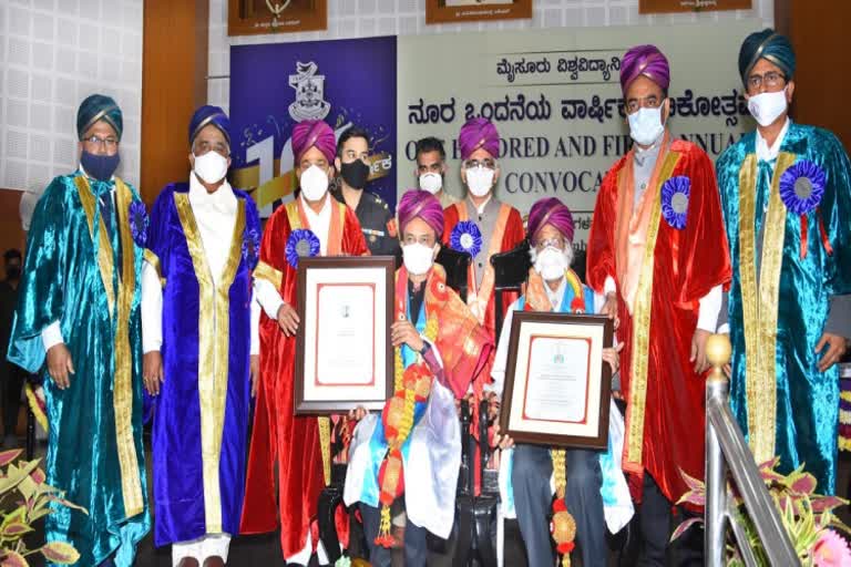 101st annual convocation of  mysore university