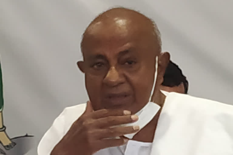 JDS leader HD Devegowda statement about city Municipal corporation result