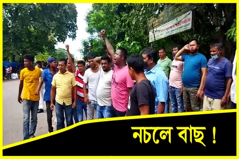 bus driver protest in assam