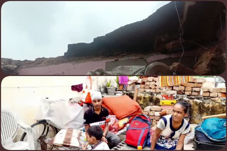 double story house roof Fallen