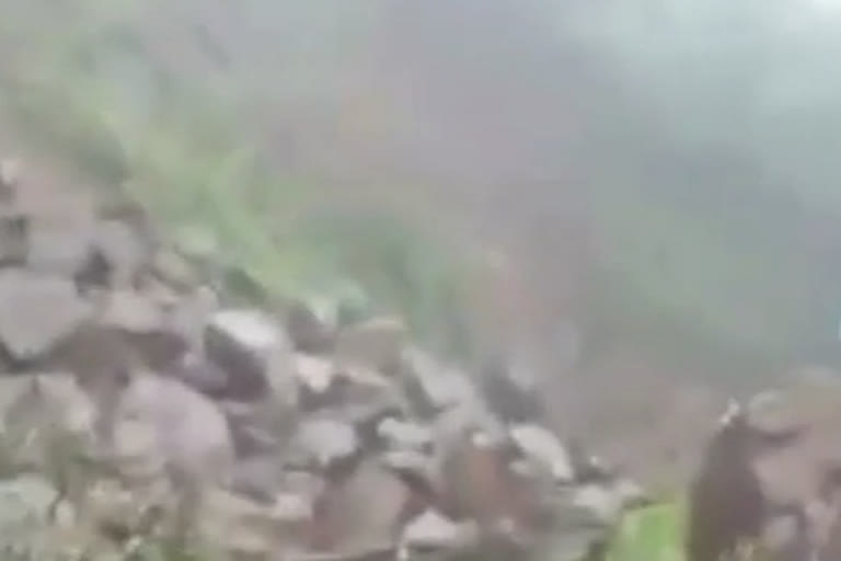 landslide in Gautala Ghat  in aurangabad