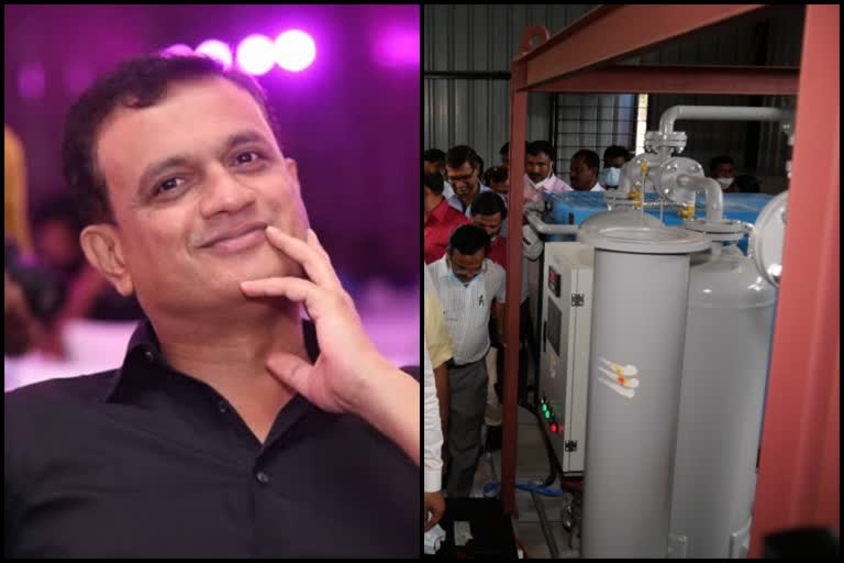 producer vijay kiragandur contribute oxygen plant to mandya