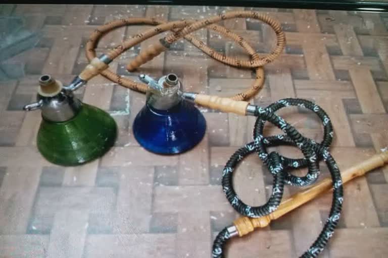 police catch hookah and beer