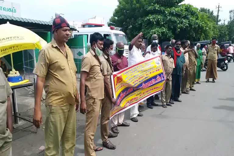 Communist party protest