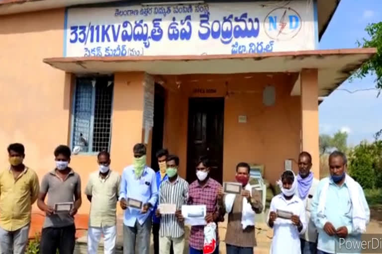 farmers protest, nirmal district 