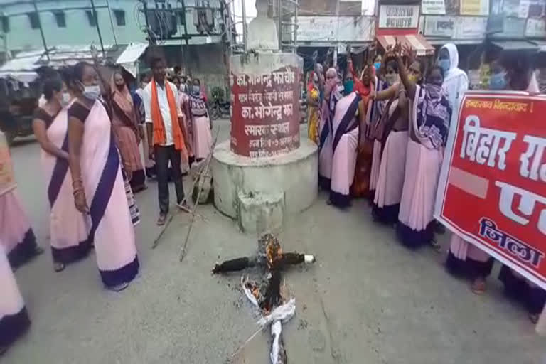 ASHA workers demonstrated