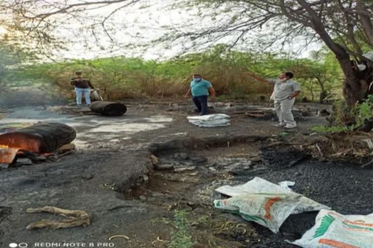 दारावती तांडा येथे अवैध गावठी दारू अड्ड्यावर छापा