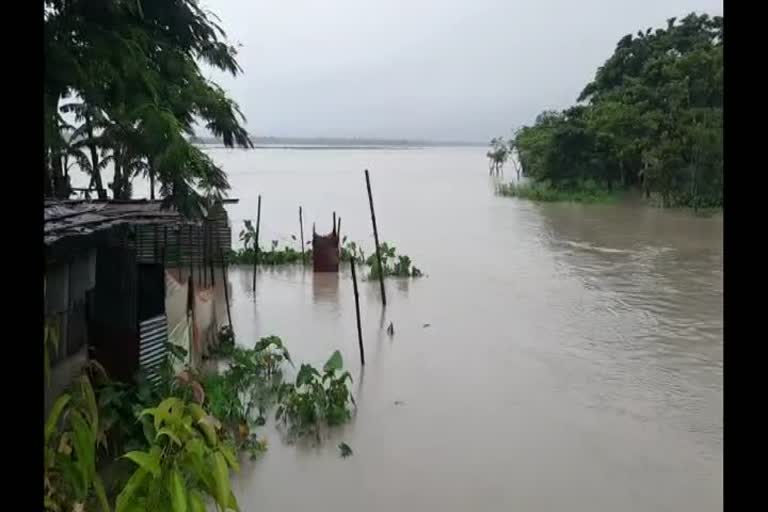 Water level increases in the rivers of coochbehar