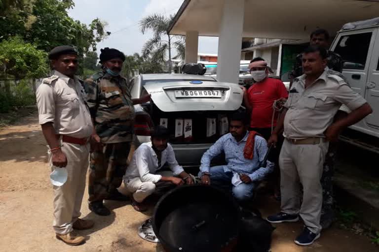 3 smugglers arrested with alcohol