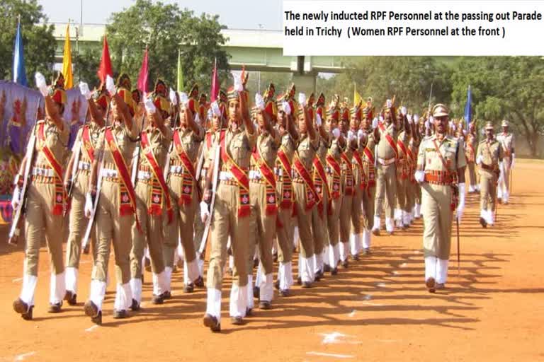 More female policemen in the Railway Security Force