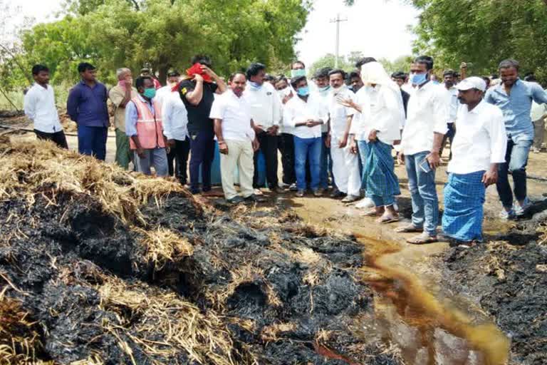 Grass lands fire 