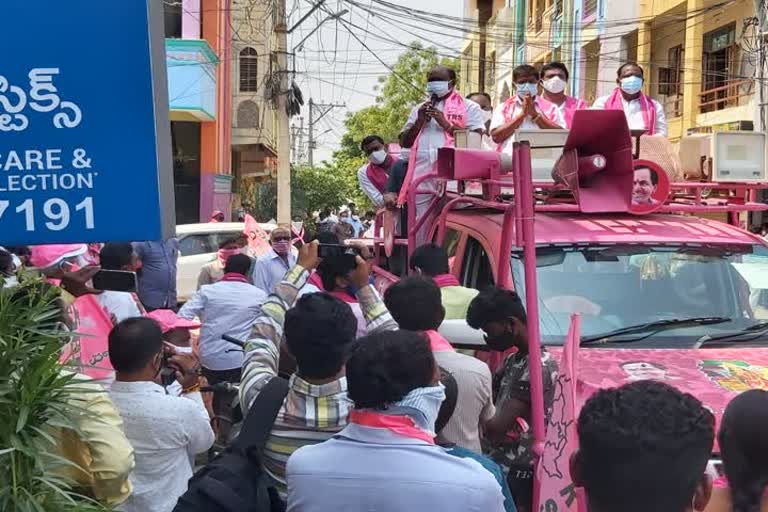 mla challa dharma reddy election campaign, parakal municipal elections 