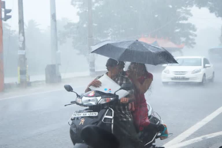 Heavy rain in kanniyakumari 