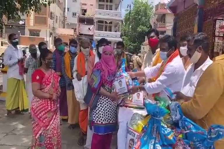 groceries distribution, ganesh foundation 