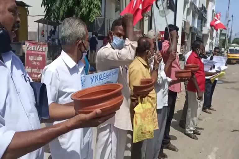 Demonstration demanding relief for those over 55 years of age