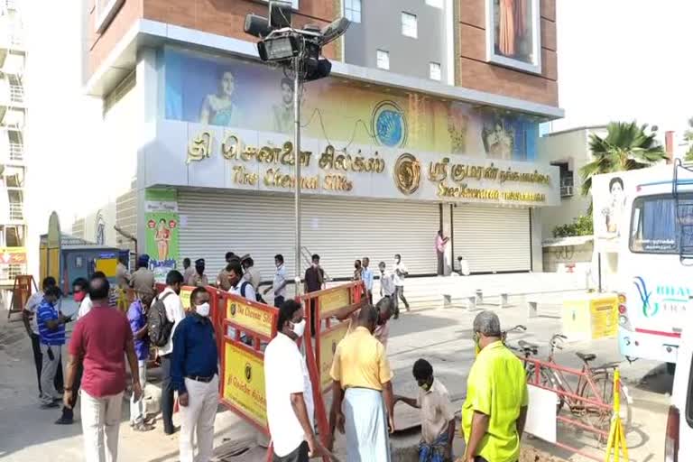 Sealed for The Chennai Silks shopping mall in Thoothukudi