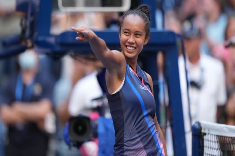 യു എസ് ഓപ്പണ്‍  US OPEN  Leylah Annie Fernandez  ലെയ്‌ല ആനി ഫെർണാണ്ടസ്  ലെയ്‌ല ടെന്നിസ്  എലീന സ്വിറ്റോലിന  നവോമി ഒസാക്ക  ആഞ്ജലിക് കെര്‍ബര്‍