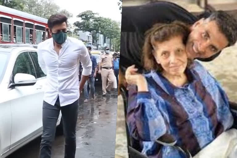 akshay kumar mother funeral