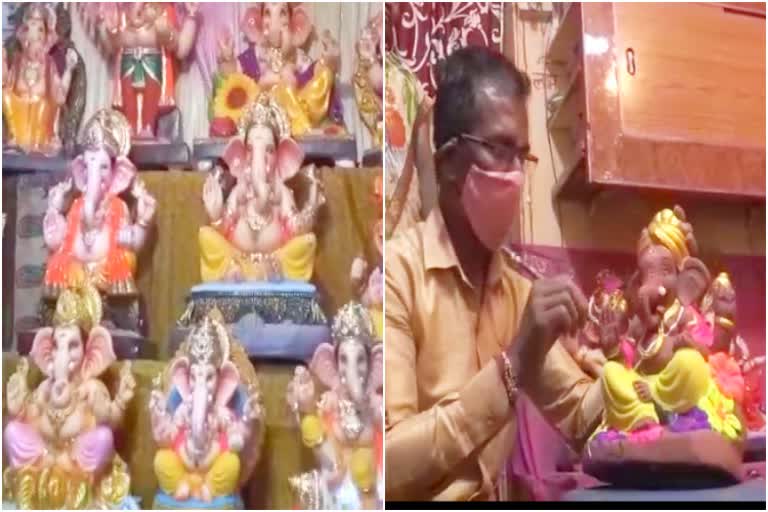 POP Ganesh idol prepared Manufacturers are facing problem