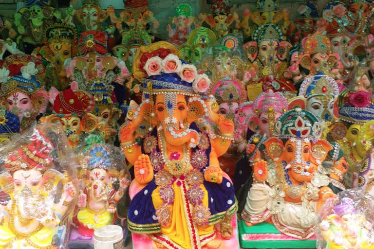 potters of Kumartuli in Kolkata making idols for Ganesh Puja