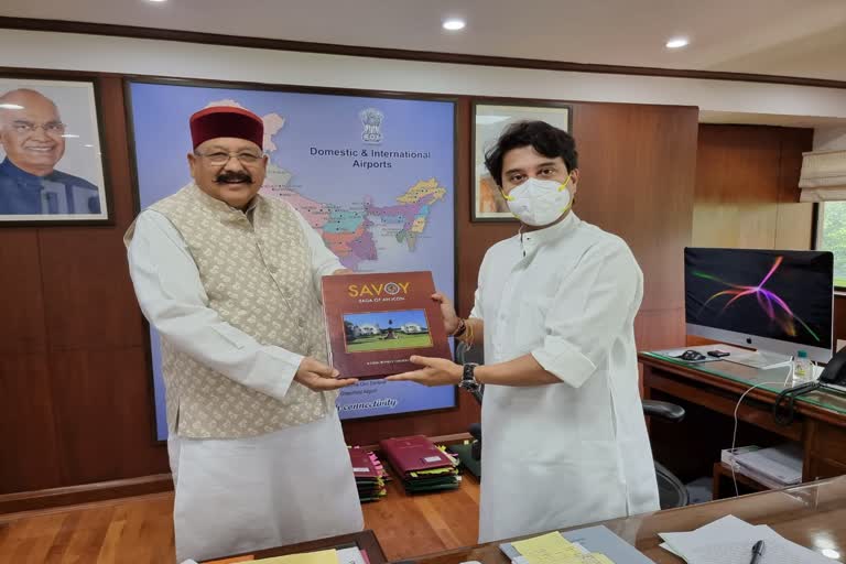 satpal-maharaj-met-union-civil-aviation-minister-jyotiraditya-scindia