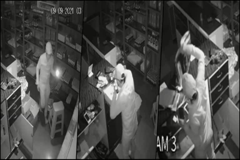 3-lacks-rupees-and-liquor-theft-at-dharwad-caught-in-cctv