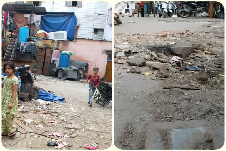 lack of basic needs in qasab pura area of delhi