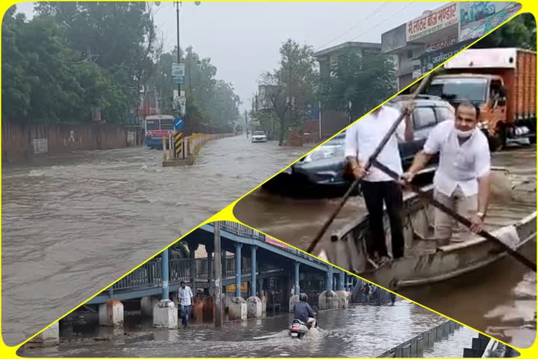 heavy rain in haryana