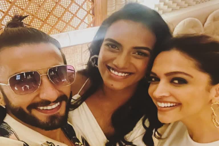 Deepika Padukone and Ranveer Singh Meet PV Sindhu For Dinner