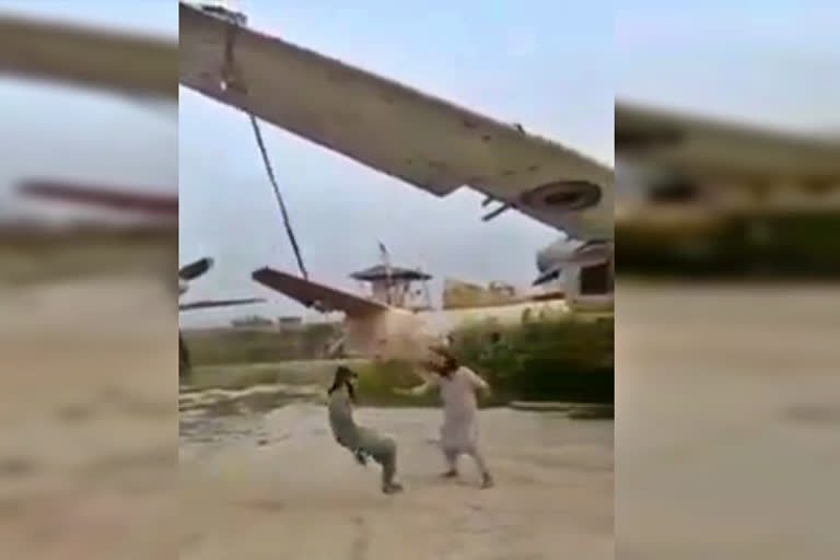 Chinese senior official mocks Washington, shares video of Taliban using US military plane as to