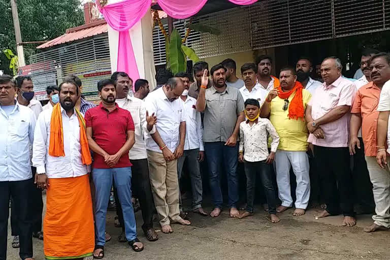 Mahadevamma temple demolished by administration leads protest