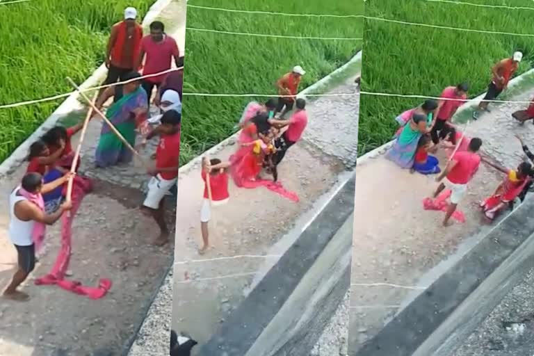 assault with woman in bettiah video viral