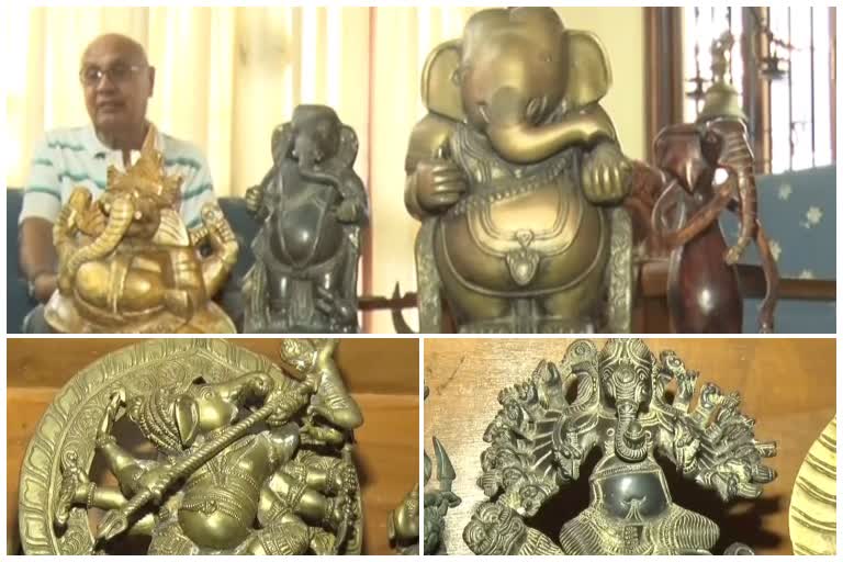 रिटायर्ड आईपीएस डॉ. सुभाष अत्रे के पास है भगवान गणेश की 1100 से ज्यादा मूर्तियां