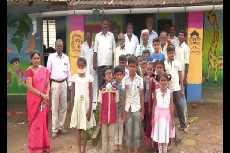 M Chomanahalli govt school reopen special story , chikkamagaluru district
