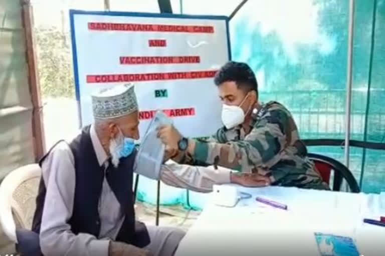 Free medical camp organised India army near loc