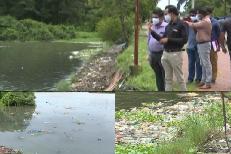 Ashtamudi lake  Ashtamudi lake waste issue  High Court  അഷ്‌ടമുടി കായൽ മലിനീകരണം  ഹൈക്കോടതി  കെൽസ  കേസ്  മലിനീകരണം  മനുഷ്യാവകാശ കമ്മീഷൻ  കായൽ സംരക്ഷണം  കൊല്ലം കോർപ്പറേഷൻ